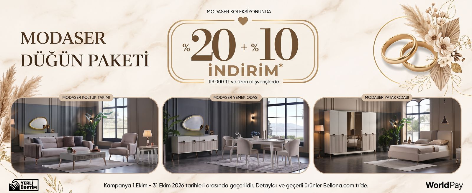 Modaser düğün paketi